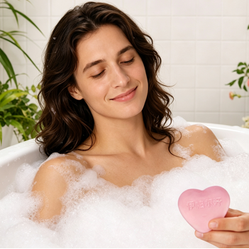 EPRHAN Lavender Heart-Shaped Essential Oil Soap