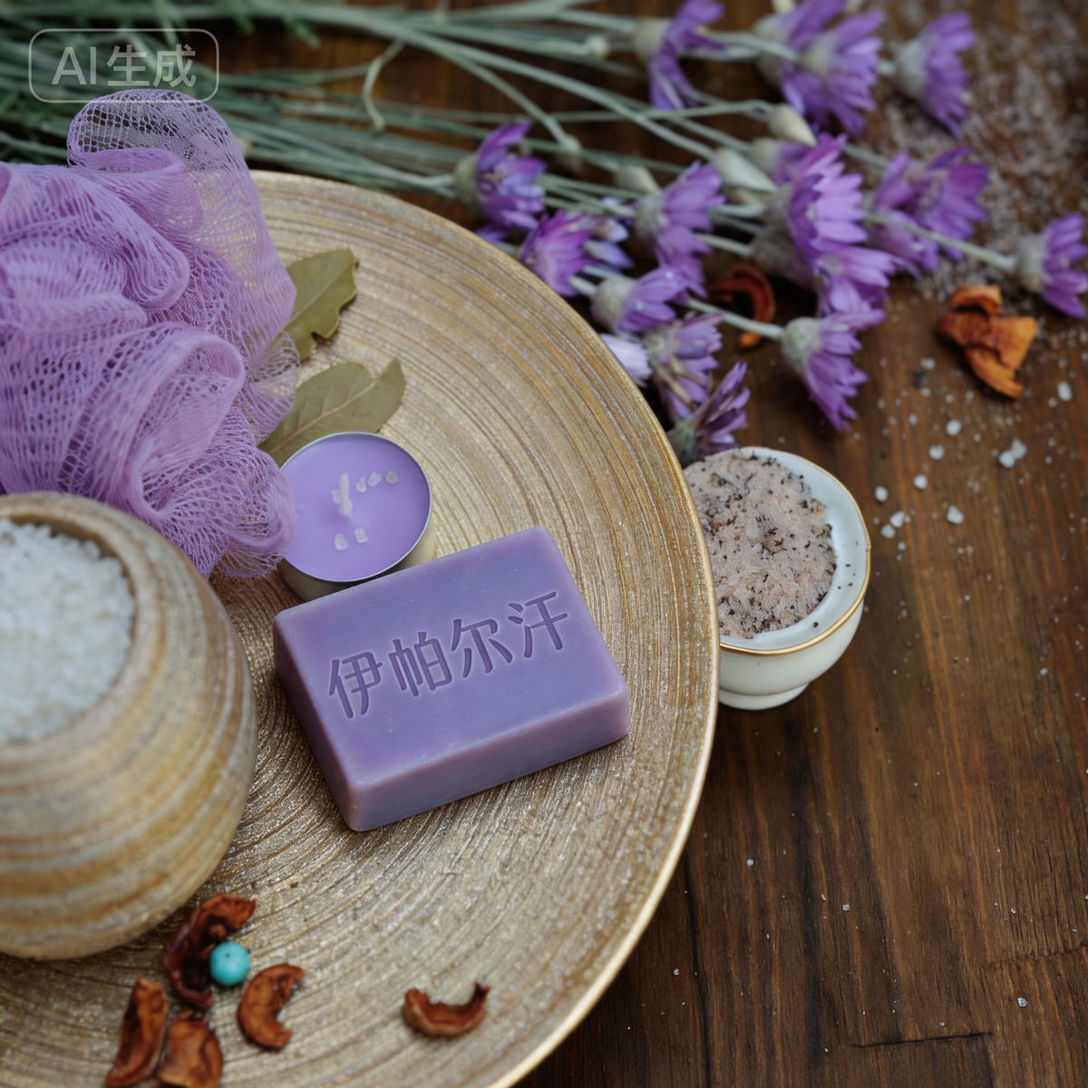 EPRHAN Lavender Essential Oil Infused Soap